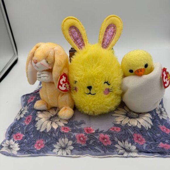 Ty Rabbit Chick Beanie Babies | Toys | Ty Beanie Baby Grace The Praying Bunny Eggbert ...
